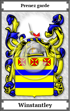 Winstantley Family Crest Download (JPG)  Book Plated - 150 DPI