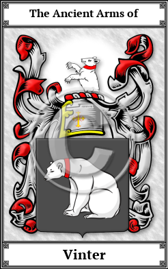 Vinter Family Crest Download (JPG)  Book Plated - 150 DPI