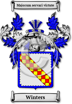 Winters Family Crest Download (jpg) Legacy Series - 150 DPI