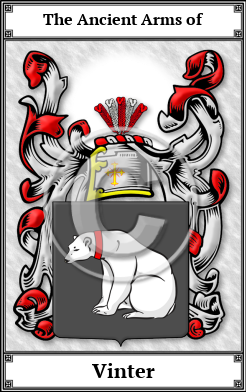 Vinter Family Crest Download (JPG)  Book Plated - 150 DPI