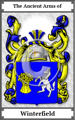 Winterfield Family Crest Download (JPG)  Book Plated - 150 DPI