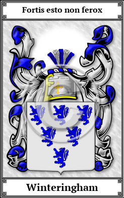Winteringham Family Crest Download (JPG)  Book Plated - 150 DPI