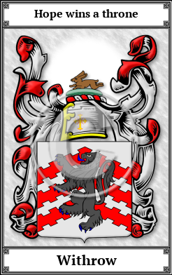 Withrow Family Crest Download (JPG)  Book Plated - 150 DPI