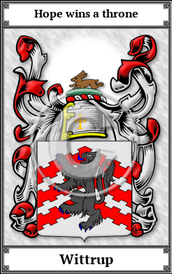 Wittrup Family Crest Download (JPG) Book Plated - 600 DPI