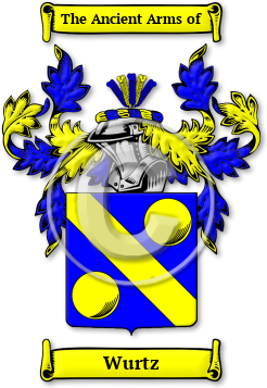 Wurtz Family Crest Download (jpg) Legacy Series - 150 DPI