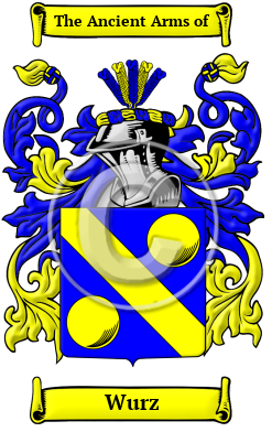 Wurz Family Crest Download (JPG) Heritage Series - 600 DPI