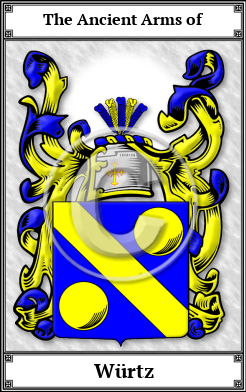 Würtz Family Crest Download (JPG)  Book Plated - 150 DPI