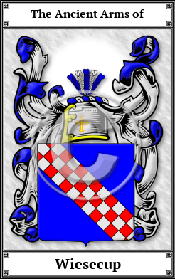 Wiesecup Family Crest Download (JPG) Book Plated - 600 DPI