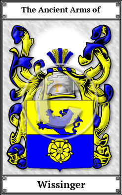 Wissinger Family Crest Download (JPG)  Book Plated - 150 DPI