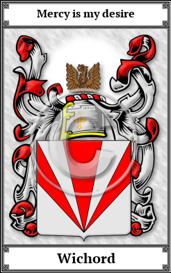 Wichord Family Crest Download (JPG)  Book Plated - 150 DPI
