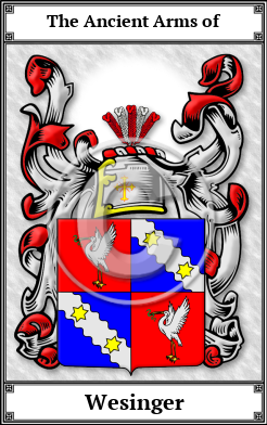 Wesinger Family Crest Download (JPG)  Book Plated - 150 DPI