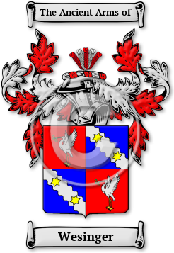 Wesinger Family Crest Download (jpg) Legacy Series - 150 DPI