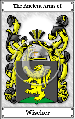 Wischer Family Crest Download (JPG)  Book Plated - 150 DPI