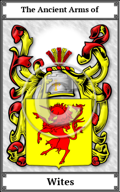 Wites Family Crest Download (JPG)  Book Plated - 150 DPI