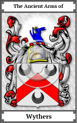 Wythers Family Crest Download (JPG)  Book Plated - 150 DPI