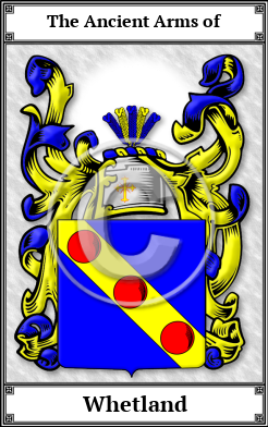 Whetland Family Crest Download (JPG)  Book Plated - 150 DPI