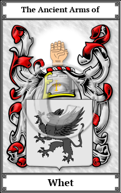 Whet Family Crest Download (JPG)  Book Plated - 150 DPI