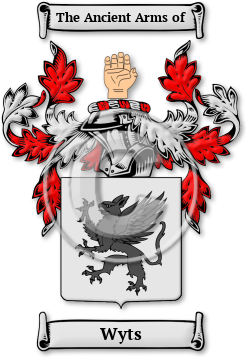 Wyts Family Crest Download (jpg) Legacy Series - 150 DPI