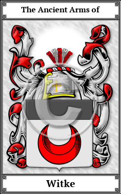 Witke Family Crest Download (JPG)  Book Plated - 150 DPI