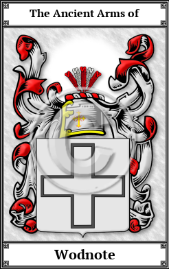 Wodnote Family Crest Download (JPG)  Book Plated - 150 DPI