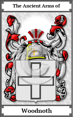 Woodnoth Family Crest Download (JPG)  Book Plated - 150 DPI