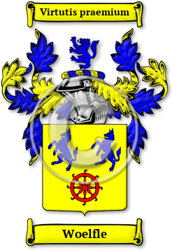 Woelfle Family Crest Download (jpg) Legacy Series - 150 DPI