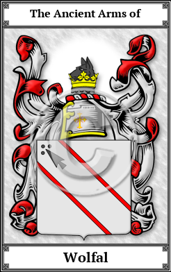 Wolfal Family Crest Download (JPG) Book Plated - 600 DPI
