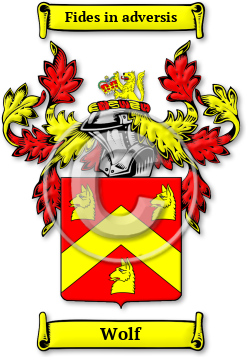 Wolf Family Crest Download (jpg) Legacy Series - 150 DPI