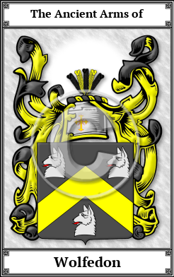 Wolfedon Family Crest Download (JPG)  Book Plated - 150 DPI