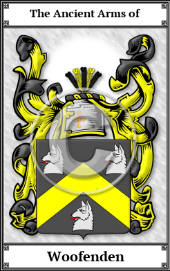 Woofenden Family Crest Download (JPG)  Book Plated - 150 DPI