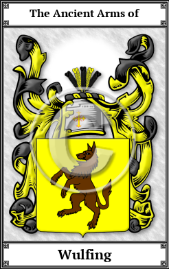 Wulfing Family Crest Download (JPG)  Book Plated - 150 DPI