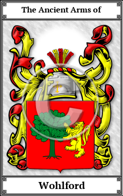 Wohlford Family Crest Download (JPG)  Book Plated - 150 DPI