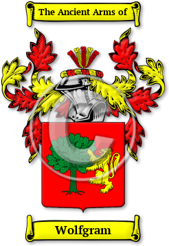 Wolfgram Family Crest Download (jpg) Legacy Series - 150 DPI