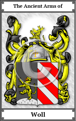 Woll Family Crest Download (JPG)  Book Plated - 150 DPI