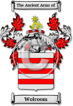 Wolcoom Family Crest Download (jpg) Legacy Series - 150 DPI