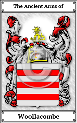 Woollacombe Family Crest Download (JPG) Book Plated - 600 DPI