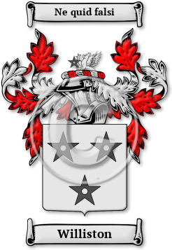 Williston Family Crest Download (jpg) Legacy Series - 150 DPI