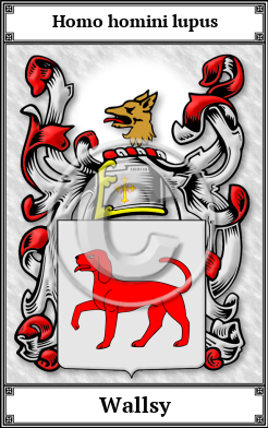 Wallsy Family Crest Download (JPG)  Book Plated - 150 DPI