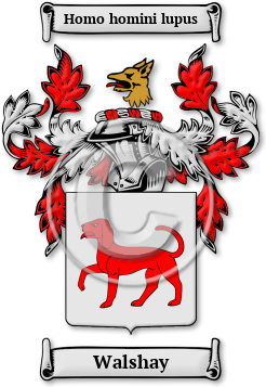 Walshay Family Crest Download (jpg) Legacy Series - 150 DPI
