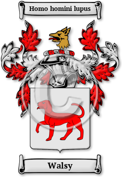 Walsy Family Crest Download (JPG) Legacy Series - 600 DPI