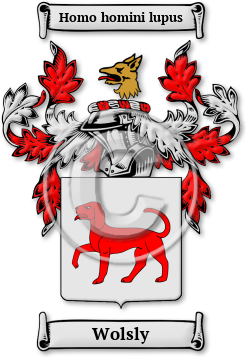 Wolsly Family Crest Download (jpg) Legacy Series - 150 DPI