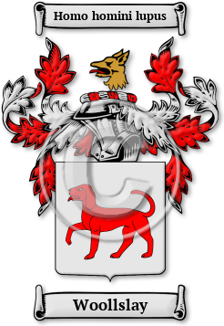 Woollslay Family Crest Download (jpg) Legacy Series - 150 DPI