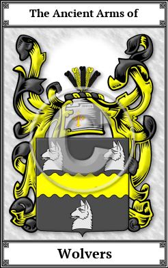 Wolvers Family Crest Download (JPG)  Book Plated - 150 DPI