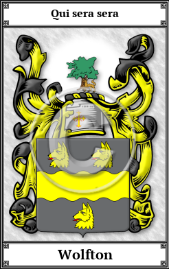 Wolfton Family Crest Download (JPG)  Book Plated - 150 DPI