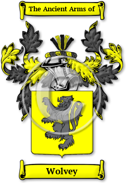 Wolvey Family Crest Download (jpg) Legacy Series - 150 DPI