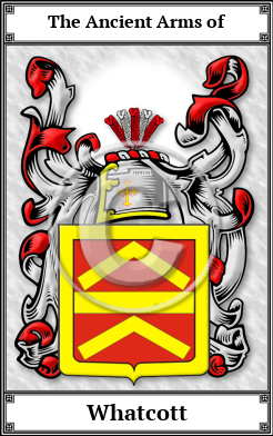 Whatcott Family Crest Download (JPG)  Book Plated - 150 DPI