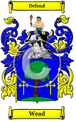 Wead Family Crest/Coat of Arms