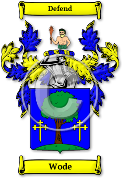 Wode Family Crest Download (JPG) Legacy Series - 300 DPI