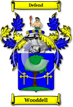 Wooddell Family Crest Download (jpg) Legacy Series - 150 DPI