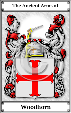 Woodhorn Family Crest Download (JPG)  Book Plated - 150 DPI